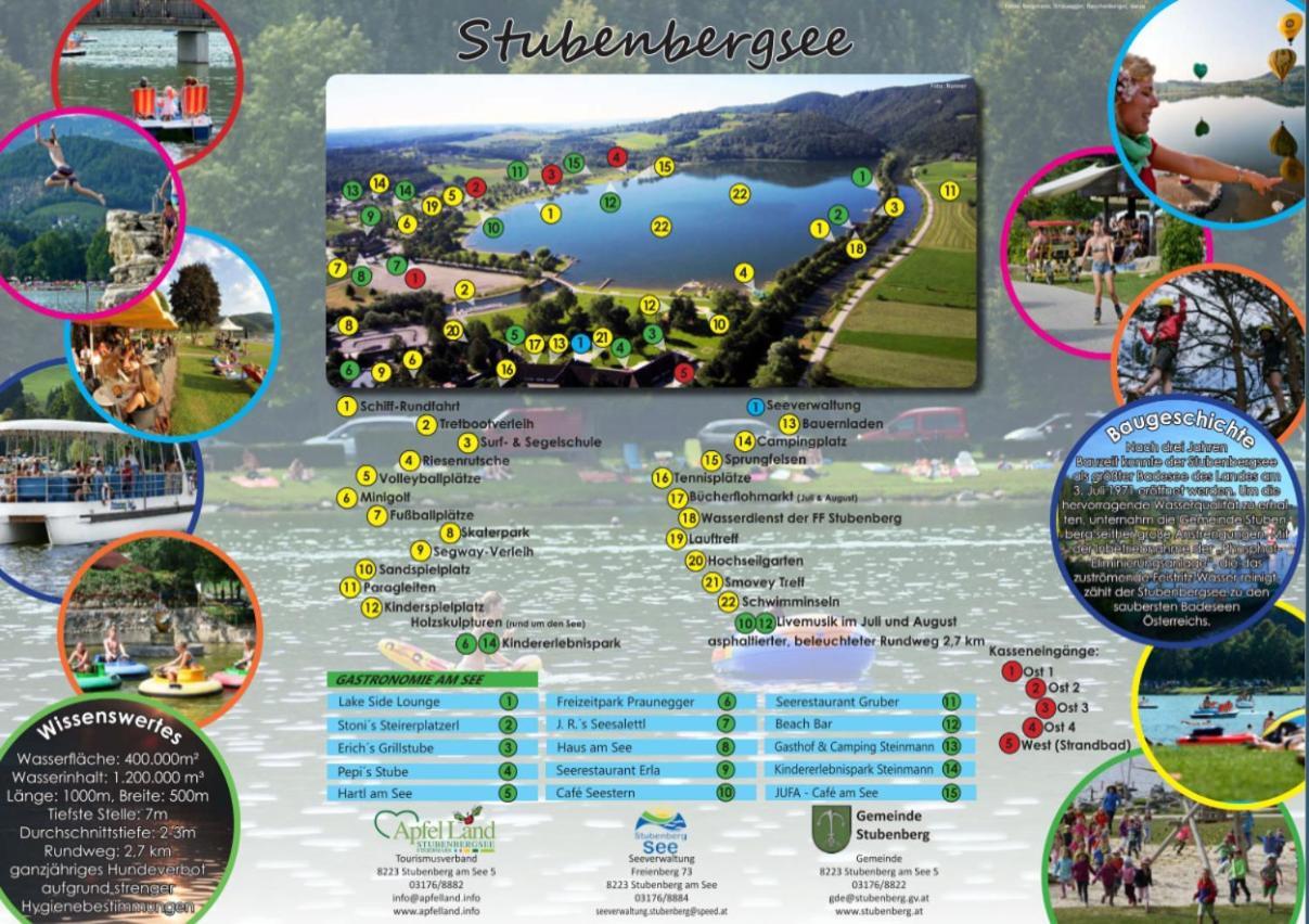 Zwei Schlafzimmer Ferienapartment Anna Am Stubenbergsee Inklusive Vier E-Bikes المظهر الخارجي الصورة